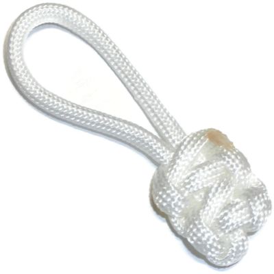 RedVex Zipper Pulls - Knife Lanyards - Equipment Lanyards - Paracord Cobra Style - Choose Your Color & Size (Qty 3) (White, 2.5 inch)