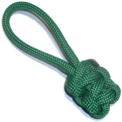 RedVex Zipper Pulls - Knife Lanyards - Equipment Lanyards - Paracord Cobra Style - Choose Your Color & Size (Qty 3) (Green, 2.5 inch)
