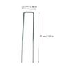 Yardwe 10 Pcs Heavy Duty Garden Staples Landscape Pegs u Shaped Metal Ground Pegs for Camping Tent Control view 2