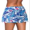 Aleumdr Women's Swimdress 2026 Ruffle Bikini Bottom Swim Skirt High Waist Built-in Swim Bottoms Blue Printed Small view 2