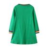 FreeLu Toddler Girls Cartoon Applique Dresses Striped Casual Dress Cotton Jersey Longsleeve T-Shirt (6T,Kittens) view 3