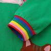 FreeLu Toddler Girls Cartoon Applique Dresses Striped Casual Dress Cotton Jersey Longsleeve T-Shirt (6T,Kittens) view 4