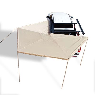 IxapA Tents Outdoor Camping Car Canopy Shade Tent Car Gazebo Tent Large Car Rear Tent SUV Awning for Sun Shelter Sun Canopy Awning for Camper (Color : Yellow, Size : Radius 200CM)