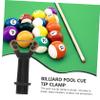 Happyyami 3pcs Pool Cue Tools Cue Tip Shaper Cue Tip Repair Kit Cue Tips for Pool Stick Billiard Pool Supplies Billiard Cue Lightweight Pool Cue Tip Nine Club Forming Machine Plastic view 2