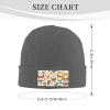 Butterfly Daisy Fashionable Adult Knitted Wool Hat,Unisex Brimless Cap,Ideal for Casual Wear view 3