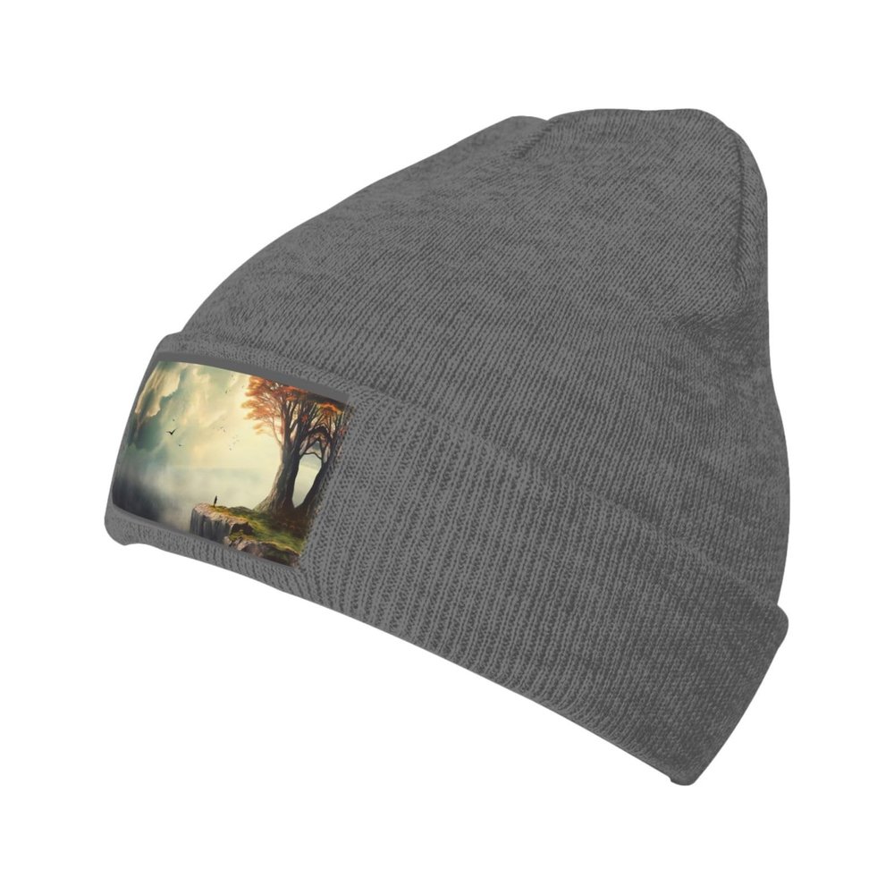 Inspirational Quotes Fashionable Adult Knitted Wool Hat,Unisex Brimless Cap,Ideal for Casual Wear