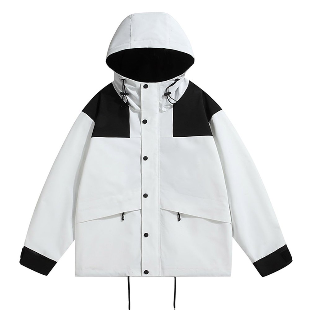 Men's Waterproof Shell Hooded Military Tactical Jackets Outdoor Windbreaker Running Cargo Jackets Lightweight Outwear