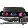 ELITE Deluxe 3-Ball Roller Bowling Bag | Spacious Bowling Bags | Rolling Bag with 5 Smooth and Sturdy Wheels | Holds Up to 3 Bowling Balls | Built-in USB Charging Port view 4