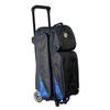 ELITE Deluxe 3-Ball Roller Bowling Bag | Spacious Bowling Bags | Rolling Bag with 5 Smooth and Sturdy Wheels | Holds Up to 3 Bowling Balls | Built-in USB Charging Port view 2