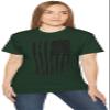 Mozingo Exclusive Heavyweight Shirts American Flag Classic Tee for Men Women (2XL, American Flag, Forest Green) view 3