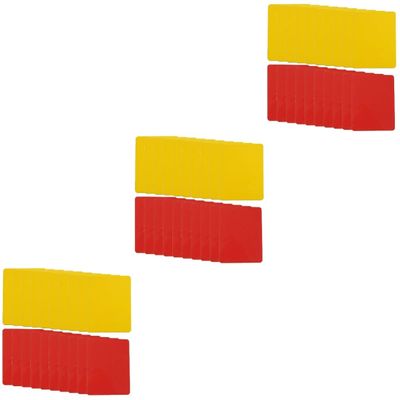 LIOOBO 60pcs Football Referee Cards Soccer Judge Cards PVC for Soccer Referee Standard Wallet Practical for Sports