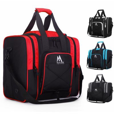 Hsmihair Bowling Ball Bag for Single Ball, Bowling Tote with Padded Holder,Fits Shoes up to Mens Size 14, Carry Bag for Bowling Accessories