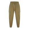 Buddhi Mens 2024 Harem Pants Casual Loose Hippie Yoga Beach Pants Elastic Waist Beach Boho Yoga Trousers Drop Crotch Cotton Trousers Baggy Joggers Brown view 3
