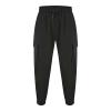 Buddhi Mens 2024 Harem Pants Casual Loose Hippie Yoga Beach Pants Elastic Waist Beach Boho Yoga Trousers Drop Crotch Cotton Trousers Baggy Joggers Black view 3