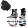 EvikoO Blue Silver Unisex Adults Kangaroo Jump Shoes with Storage Bag, Anti-Gravity Running Boots, Fitness Bounce Shoe Jumping Shoes (Color : Blue+Silver, Size : Medium) view 2