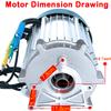 YHOZHUT 1500W / 2200W / 3000W Brushless Dc Motor with Permanent Magnet 60V / 72V High Torque Dc Motor Electric Tricycle Motor with 18-Tooth Shaft for for DIY Electric Tricycle,2200w72v 5400rpm view 2