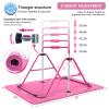 Tepemccu Expandable Gymnastics Bars, Adjustable Height Gymnastic Horizontal Bars, Children Folding Training Bar for Kids view 3