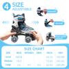 ECOO Roller Skates for Girls Boys Ages 4-12, Toddler Kids 4 Size Adjustable Light up Wheels Beginner Skates (Blue, Small-Little Kids(11j-13j US) view 2
