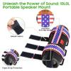 10L0L Speaker Mount for Golf Cart,Portable Speaker Holder with Adjustable Strap Fit Bluetooth Wireless Speakers Secure onto Golf Cart/Bike/Beach Umbrella/Boat,Purple view 3