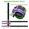 10L0L Speaker Mount for Golf Cart,Portable Speaker Holder with Adjustable Strap Fit Bluetooth Wireless Speakers Secure onto Golf Cart/Bike/Beach Umbrella/Boat,Purple view 4