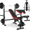 Hicient 660lbs Olympic Weight Bench Set with Squat Rack, Bench Press Set with Preacher Curl & Leg Developer, Multifunctional 5 in 1 Adjustable Foldable Wourkout Bench Set, Exercise Equipment for Home view 1