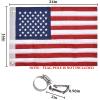 2Pcs Universal Boat Flag Marine 16"x24" with 4 Boat Flag Pole Kits USA Flag with 50 Embroidered Stars American Flag view 4