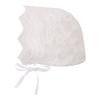 Baby Girl Bonnet Eyelet Lace Cotton Christening Bonnet Toddler Handmade Beanie Sun Protection Hat (Rose, 3-9M) view 1