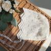 Baby Girl Bonnet Eyelet Lace Cotton Christening Bonnet Toddler Handmade Beanie Sun Protection Hat (Rose, 3-9M) view 3