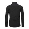 Men's Dress Shirts Casual Long Sleeve Button Down T Shirts Formal Business Work Office Solid Loose Fit Fashion Blouse view 3