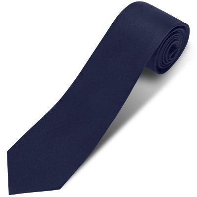 Puistr Men's Ties Solid Pure Color 3.15" (8CM) Necktie Plain Formal Navy Blue Ties For Men