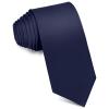 Puistr Men's Ties Solid Pure Color 3.15" (8CM) Necktie Plain Formal Navy Blue Ties For Men view 2