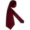Puistr Men's Ties Solid Pure Color 3.15" (8CM) Necktie Plain Formal Burgundy Ties For Men view 2
