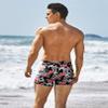 COOFANDY Mens Athletic Swim Jammers Quick Dry Square Leg Swim Briefs Fashion Swimsuit Plant Prints XL view 3