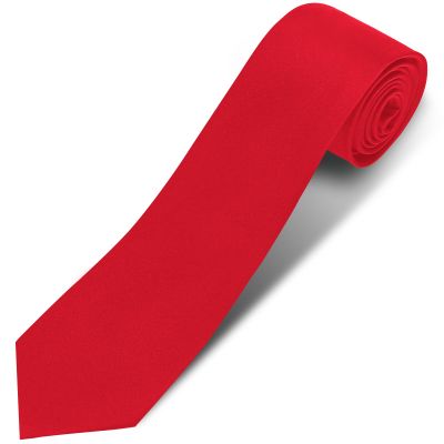Puistr Men's Ties Solid Pure Color 3.15" (8CM) Necktie Plain Formal Red Ties For Men