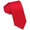 Puistr Men's Ties Solid Pure Color 3.15" (8CM) Necktie Plain Formal Red Ties For Men view 2
