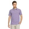 M MAELREG Golf Polo Shirts for Men Short Sleeve Dry Fit Striped Casual Collared Moisture Wicking Men's Golf Shirts Purple White view 4