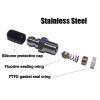 Aopkeo 8mm Fill Nipple Male Quick Disconnect Valve with One Way Foster Stainless Steel for Paintball Airsoft PCP Diving Mountaineering (M10*1 Thread) view 2