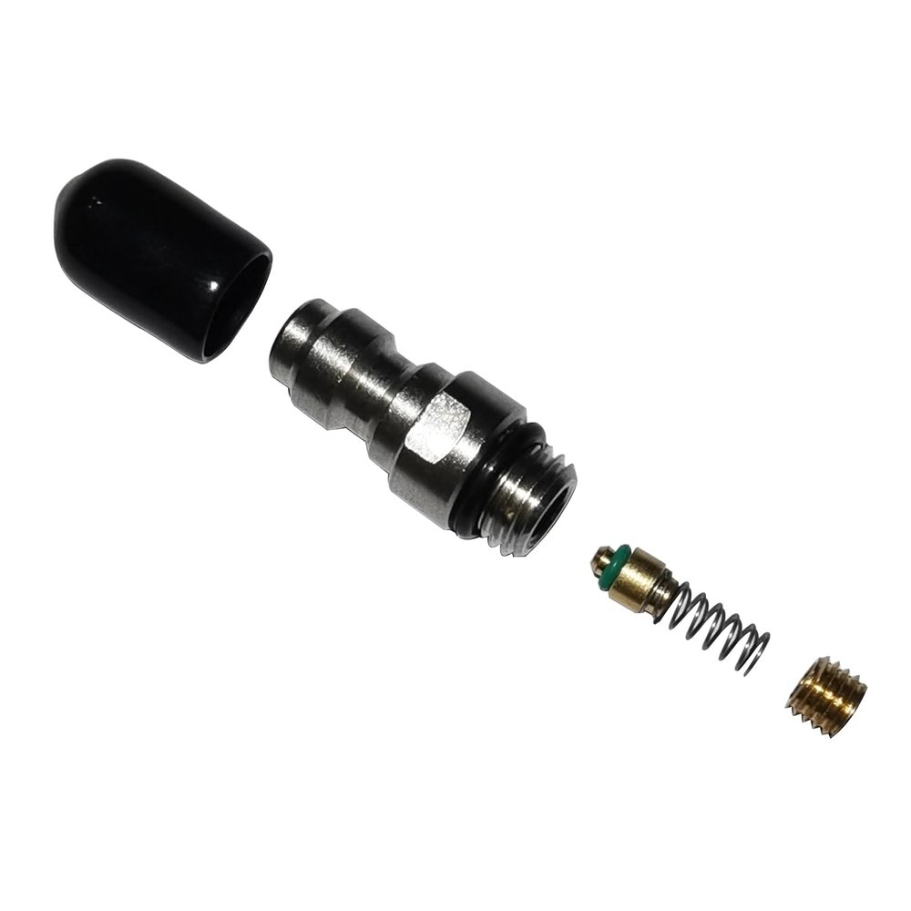 Aopkeo 8mm Fill Nipple Male Quick Disconnect Valve with One Way Foster Stainless Steel for Paintball Airsoft PCP Diving Mountaineering (M8*1 Thread)