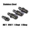Aopkeo 8mm Fill Nipple Male Quick Disconnect Valve with One Way Foster Stainless Steel for Paintball Airsoft PCP Diving Mountaineering (M8*1 Thread) view 4