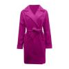 XUNRYAN Trench Coat Women Mid Long Wool-Blend Jackets Slim Fit Winter Fall Casual Blazer Fashion Cardigan Coatigan Overcoat view 3
