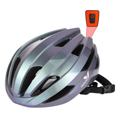 Veltuno Bike Helmet with LED Light for Adults Lightweight Road Bike Helmet Mountain for Women, Bike Helmets with Rechargeable USB Light for Men Bicycle Helmet Recreational Cycling Helmet