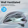 Veltuno Bike Helmet with LED Light for Adults Lightweight Road Bike Helmet Mountain for Women, Bike Helmets with Rechargeable USB Light for Men Bicycle Helmet Recreational Cycling Helmet view 4