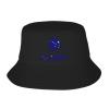 Alaska Map Flag and Text Trendy Sun Hat Unisex Bucket Hat for Travel Hiking Safari Vacation Fishing Cap Uv Protection Boonie Hat Black view 1