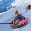Snow Tube TBVECHI Heavy Duty Snow Sled with Handles 396.83LBS Capacity, Antifreeze Thickened Bottom Towable Sleds for Adults & Kids Winter Skating Sports view 2
