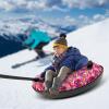 Snow Tube TBVECHI Heavy Duty Snow Sled with Handles 396.83LBS Capacity, Antifreeze Thickened Bottom Towable Sleds for Adults & Kids Winter Skating Sports view 4