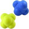 AIRLAXER Reaction Ball,Reflex Ball for Hand Eye Coordination Training,2.83 inch,Pack of 2-Blue,Yellow view 1