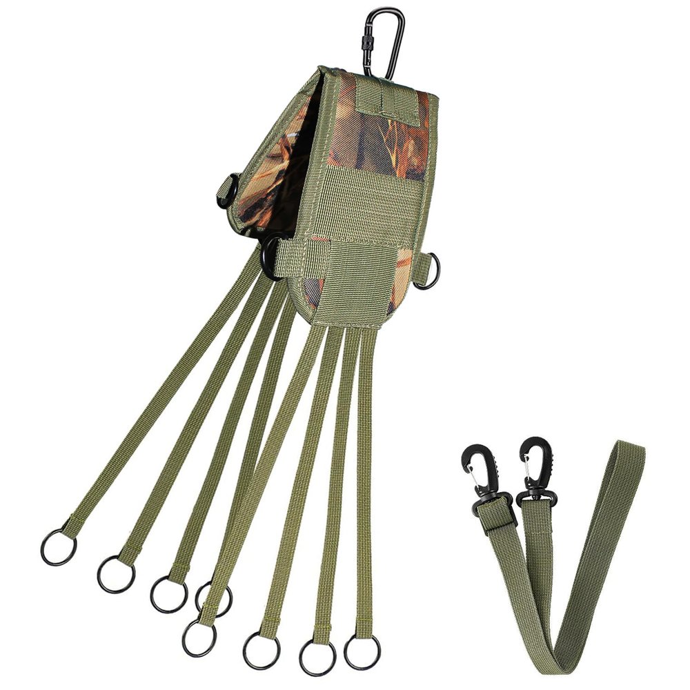 Ghanneey Duck Strap Game Carrier Waterfowl Goose Hunting Holder Gear Equipment Slip Ring Waterfowl Hunting Accessories 8 Drops with Removable Crossbody Strap Gift Accessories for Hunters