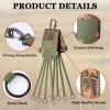 Ghanneey Duck Strap Game Carrier Waterfowl Goose Hunting Holder Gear Equipment Slip Ring Waterfowl Hunting Accessories 8 Drops with Removable Crossbody Strap Gift Accessories for Hunters view 3