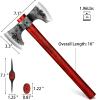 NEDFOSS Thor Throwing Axe, 2 Pack 16" Throwing Axes with 1065 High Carbon Steel & Beech Wood Handle, Perfect for Axe Throwing Game for Backyard, Competition and Recreation, Tomahawk Axe Gifts for Men view 3
