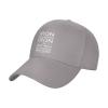 Byoblu Iron Sharpens Iron Baseball Cap Men - Classic Dad Hat Adjustable Plain Hat Gray view 1